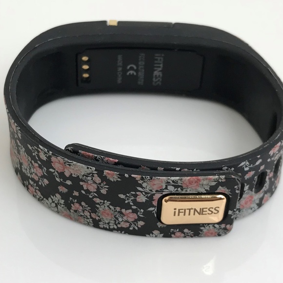 iFitness Women Watch Activity Tracker Black Floral - Picture 6 of 8
